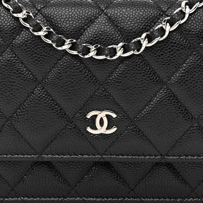 Chanel Caviar Quilted Mini Wallet On Chain WOC Black 8 of 11