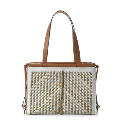 Loewe Calfskin Woven Small Cushion Tote Multicolor 1 of 9