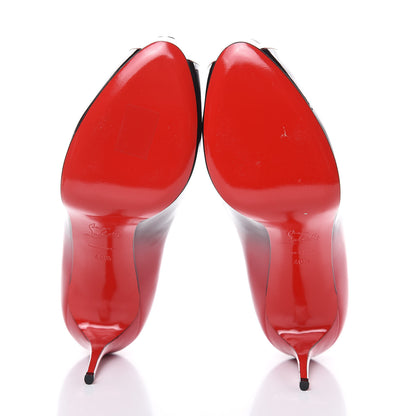 Christian Louboutin Patent Ombre New Very Prive 100 Pumps 40.5 Black Red 5 of 9