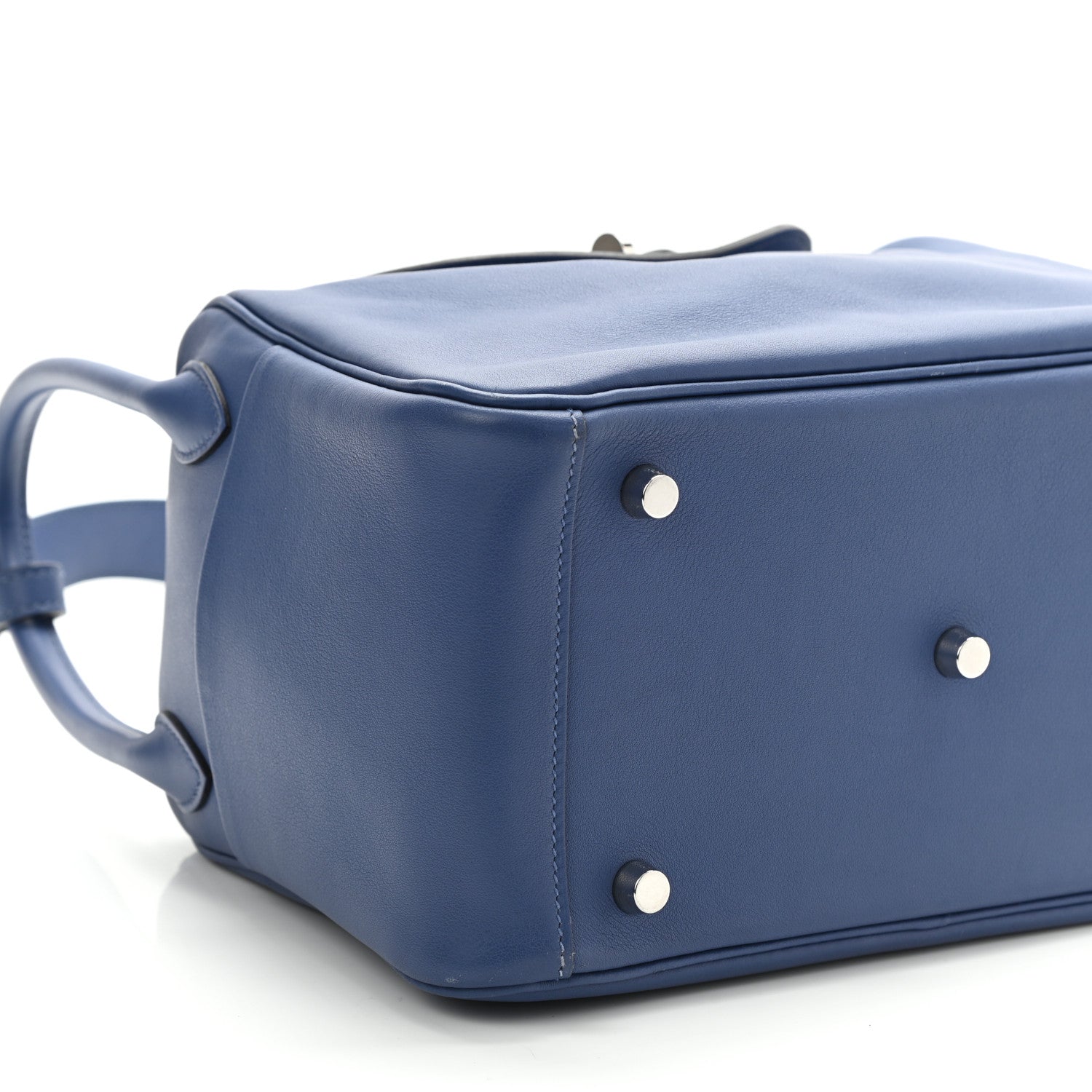 Hermes Swift Epsom Lindy 26 Tressage De Cuir Bleu Brighton Capucine Bleu Saphir 8 of 11