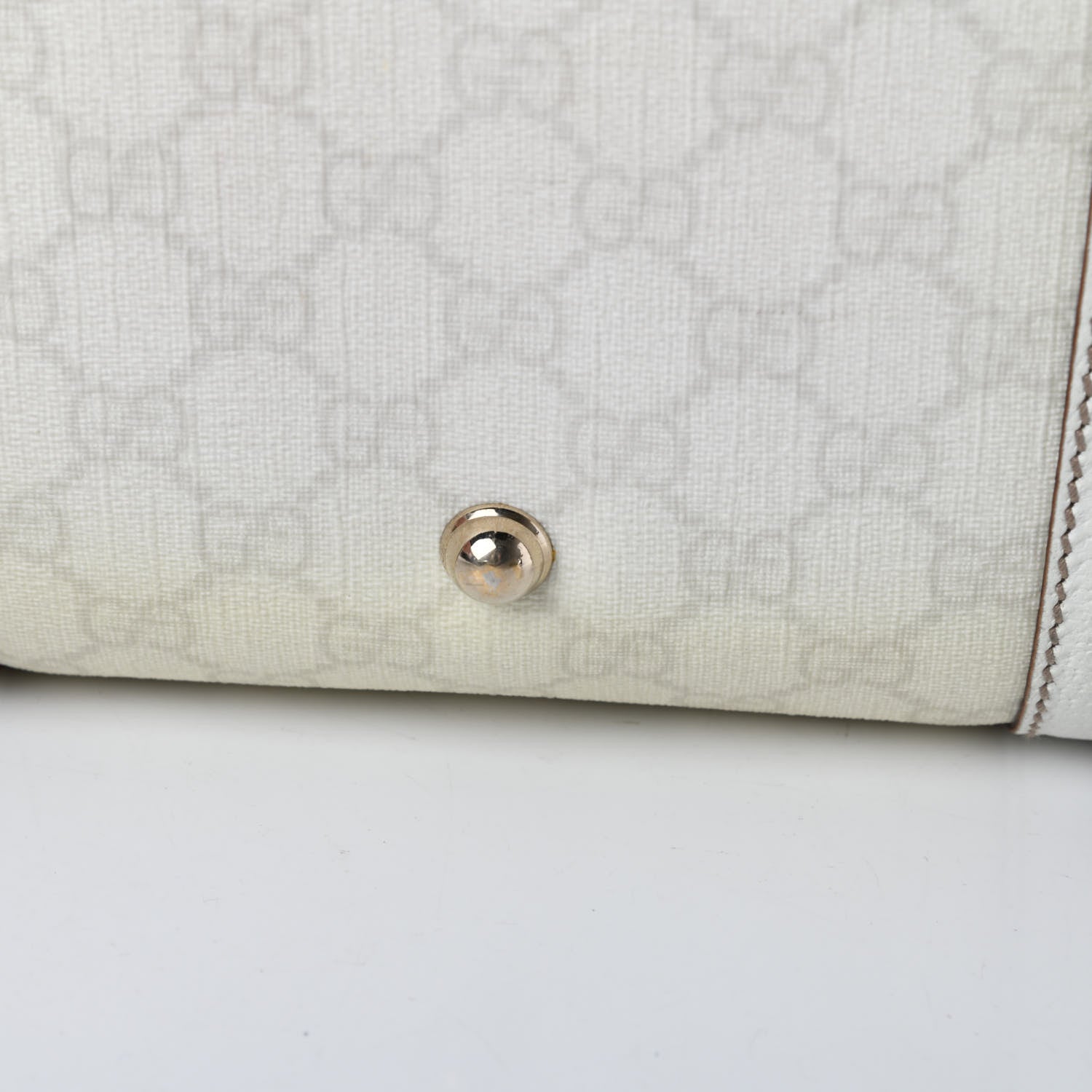 Gucci GG Plus Monogram Web Large Carry On Duffle Bag White 14 of 18