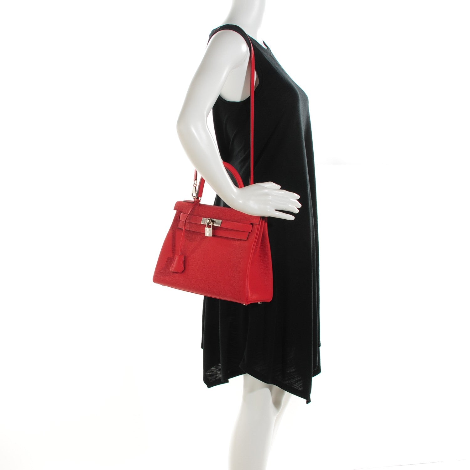 Hermes Togo Kelly Retourne 28 Geranium 2 of 23