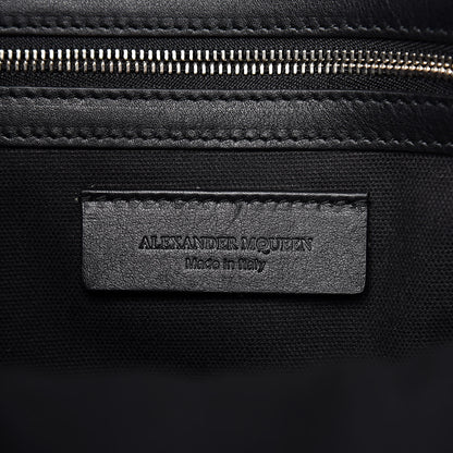 Alexander McQueen Calfskin Perforated Skull Tote Black 6 of 10