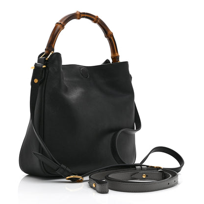 Gucci Softy Wonka Textured Dollar Calfskin Medium Diana Shoulder Bag Black 3 of 11