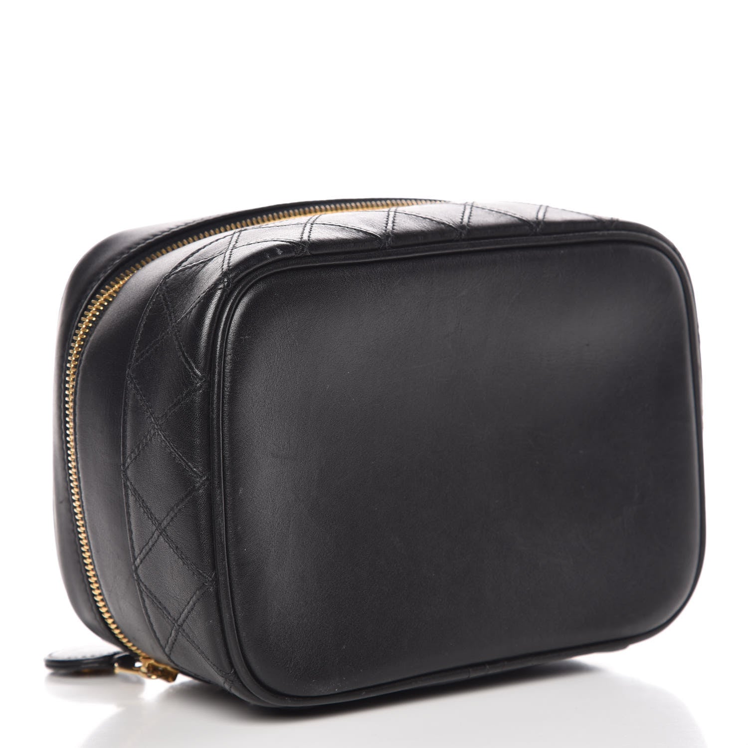 Chanel Lambskin Vanity Cosmetic Case Black 4 of 13