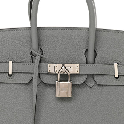 Hermes Togo Birkin 25 Gris Mouette 9 of 10