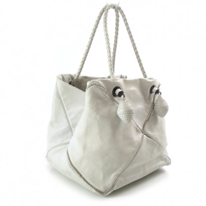 Bottega Veneta Leather Tassel Bag Bianca 3 of 11