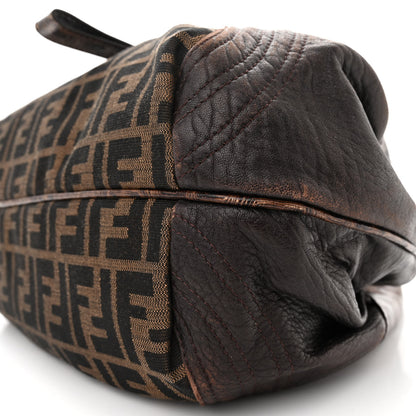 Fendi Zucca Nappa Nuvolata Vitello Tortuga Small Spy Tobacco Moro 10 of 16