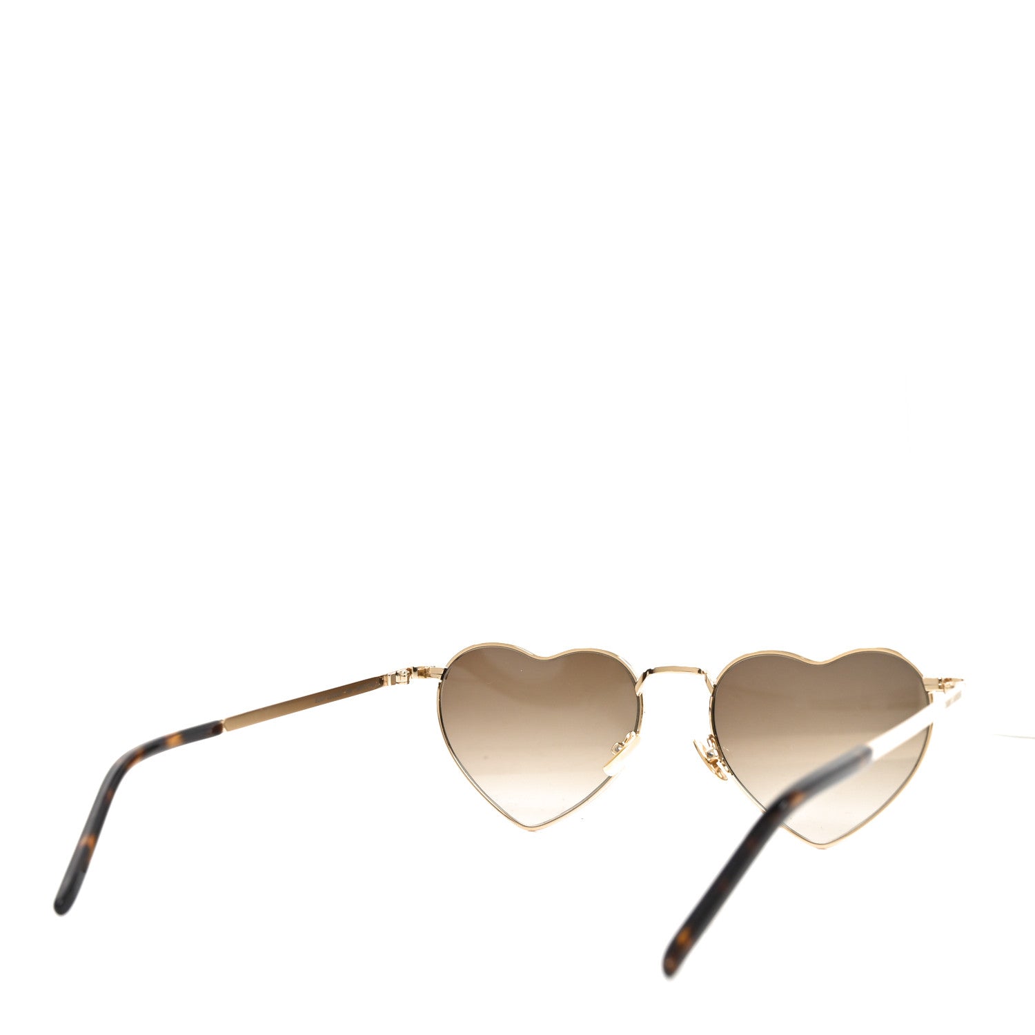 Saint Laurent Metal Heart Frame Loulou SL301 Sunglasses Gold 4 of 7