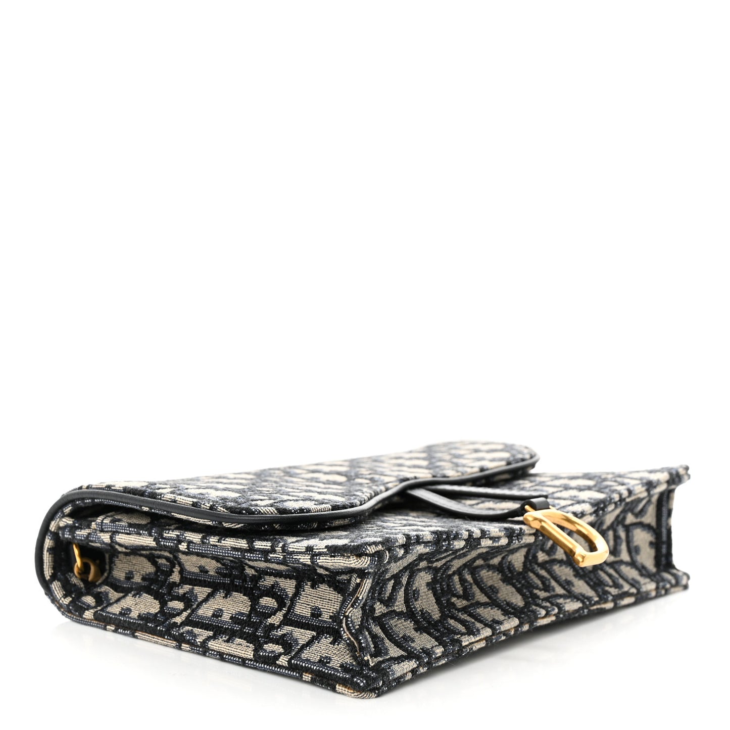 Oblique Saddle Chain Pouch Blue