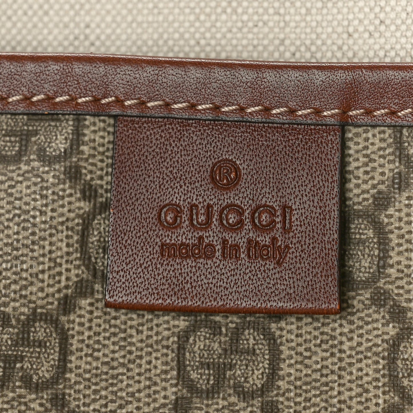 GG Plus Monogram Medium Signature Web Loop Tote Brown