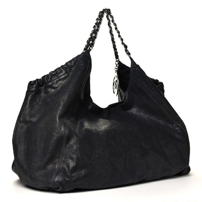 Chanel Distressed Caviar XL Coco Cabas Black 2 of 8