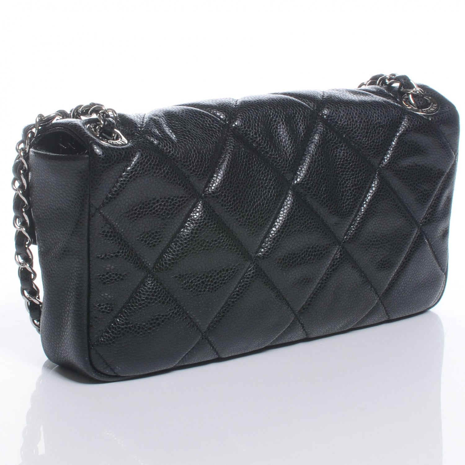 Chanel Glazed Caviar Medium Flap Black 3 of 8