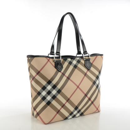 Burberry Nova Check Large Nickie Tote Black 3 of 11