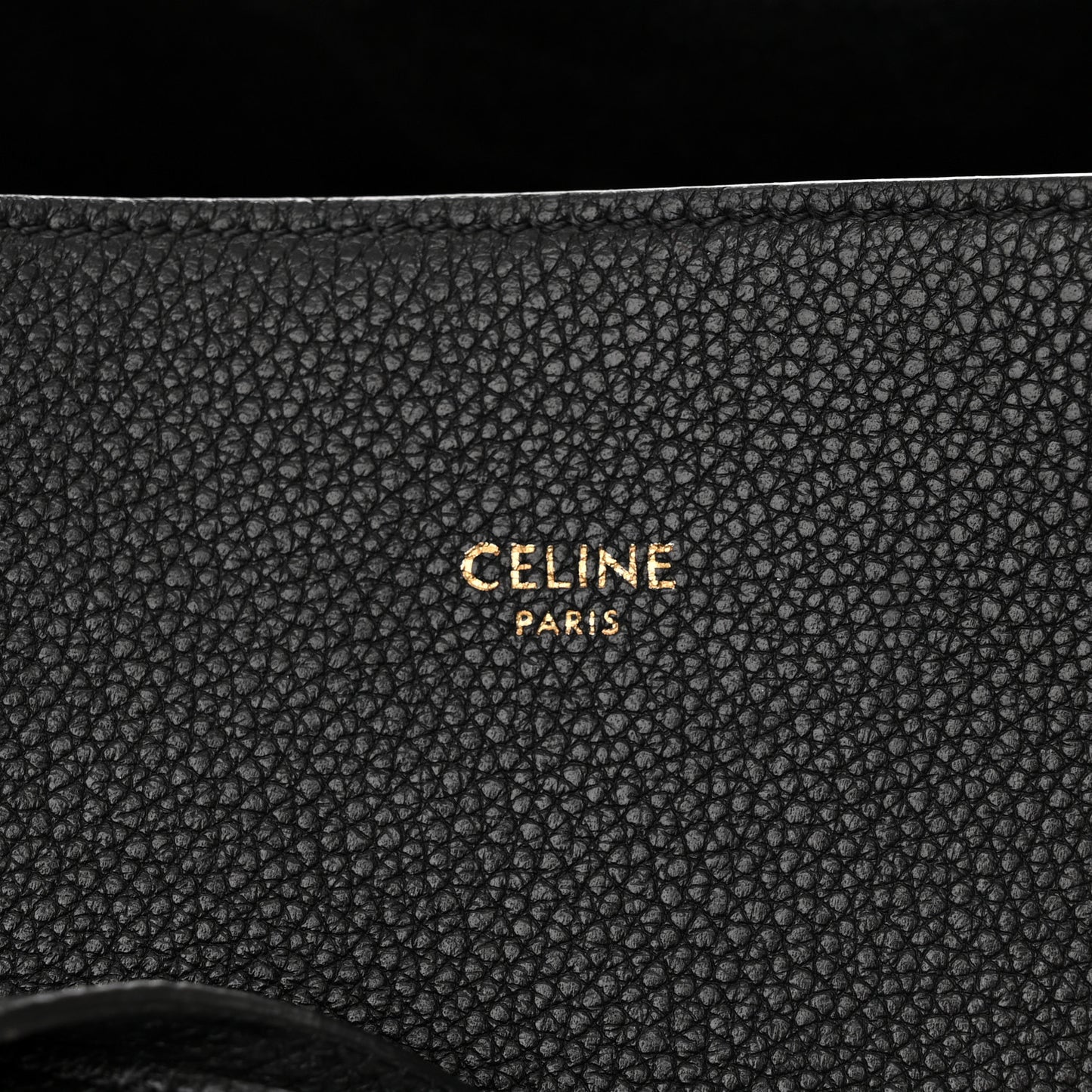 Soft Grained Calfskin Small Belt Cabas Phantom Black