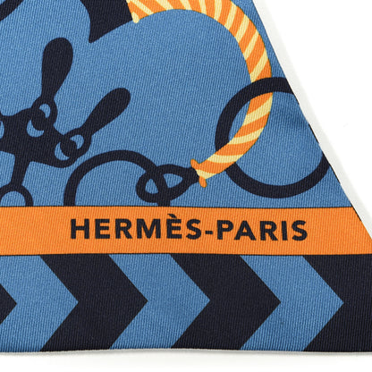 Hermes Silk Mors Et Tresses Maxi Twilly Cut 2 of 3