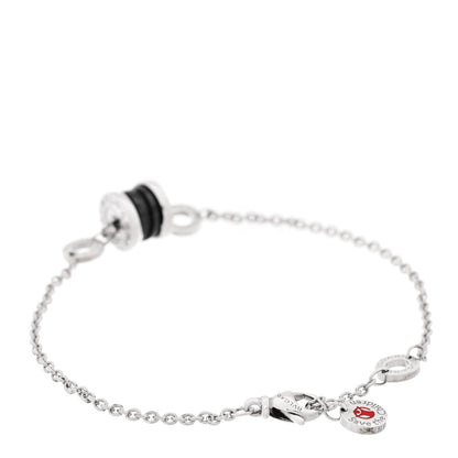 Bulgari Sterling Silver Black Ceramic Save the Children Bracelet 2 of 4