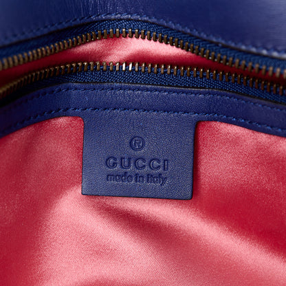Gucci Velvet Matelasse Small GG Marmont Shoulder Bag Cobalt Blue 6 of 11