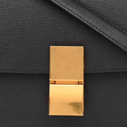 Celine Liege Calfskin Medium Classic Box Flap Bag Liquorice 8 of 12