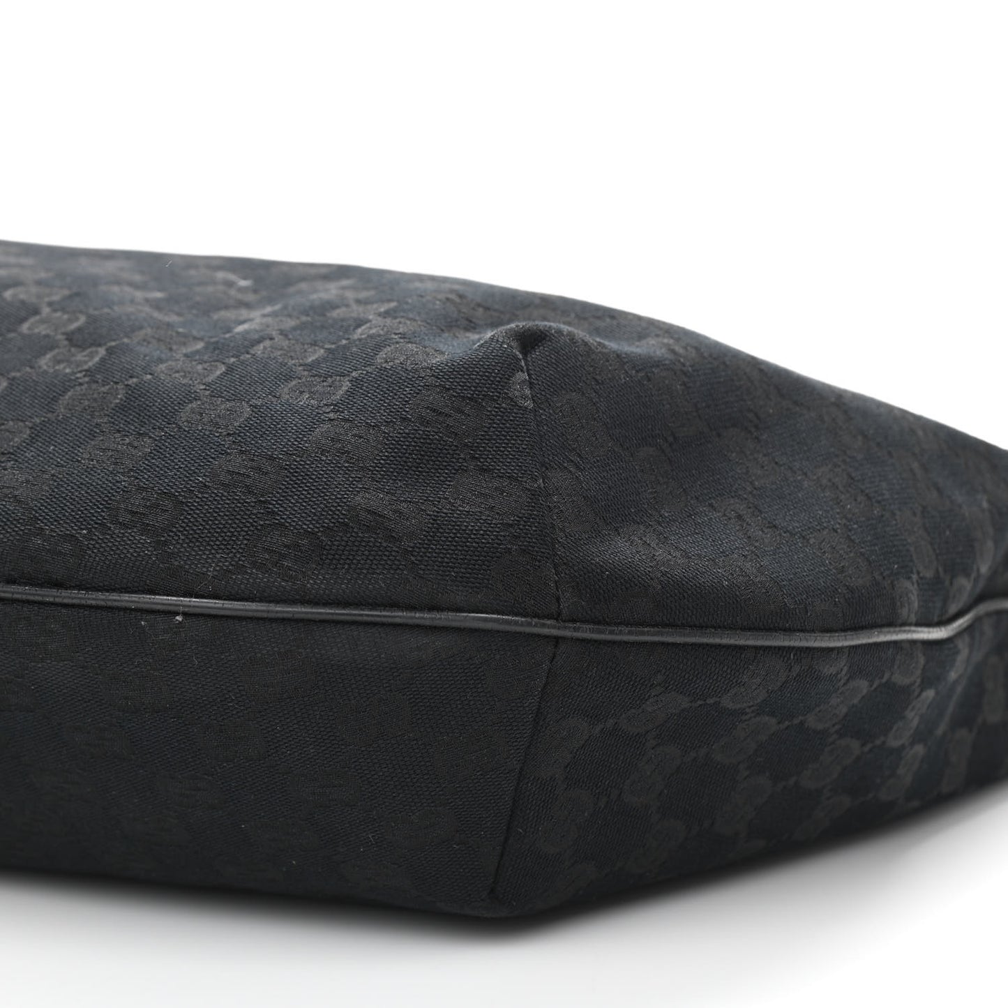 Monogram Web Medium Half Moon Hobo Black