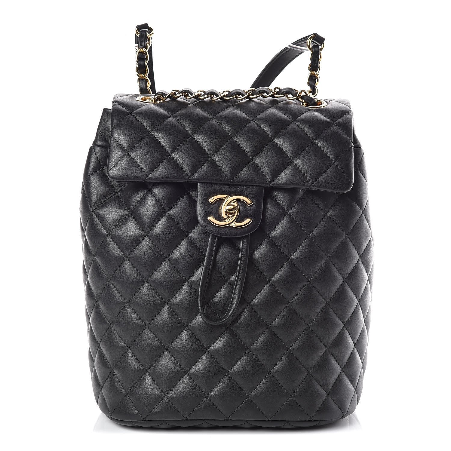 Chanel Lambskin Quilted Small Urban Spirit Backpack Black 1 of 9