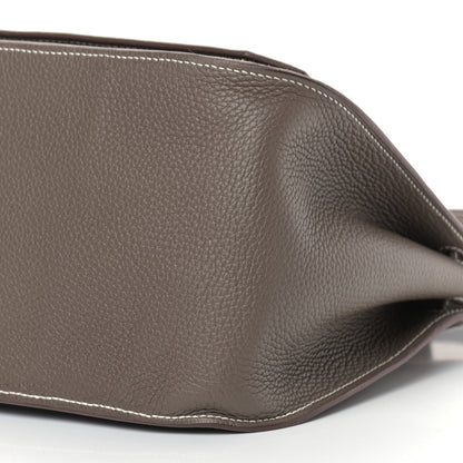 Hermes Taurillon Clemence Jypsiere 34 Etoupe 9 of 13