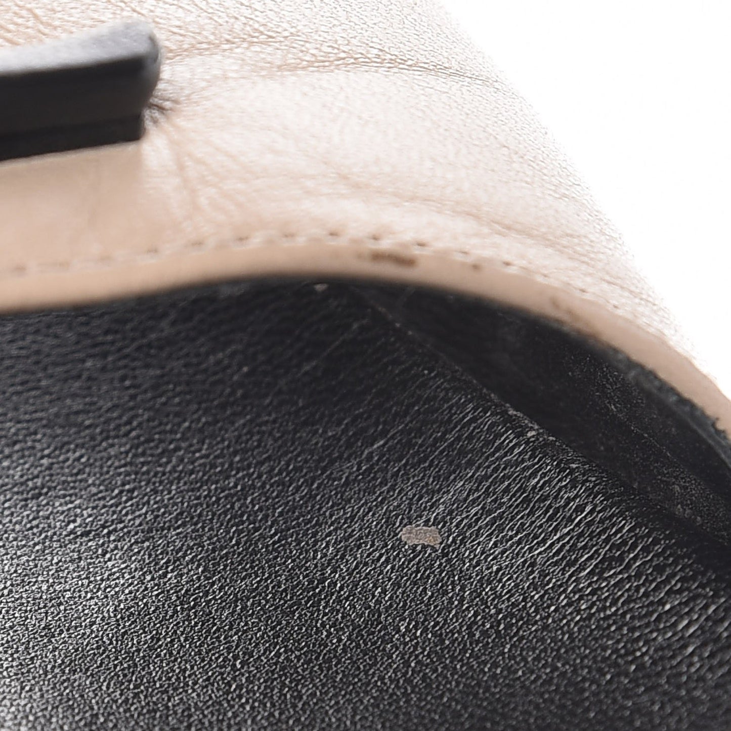 Lambskin Joan 05 Slide Sandals 37.5 Powder Black