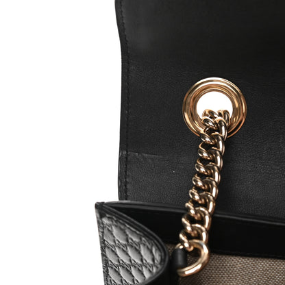 Gucci Microguccissima Medium Emily Chain Shoulder Bag Black 13 of 15