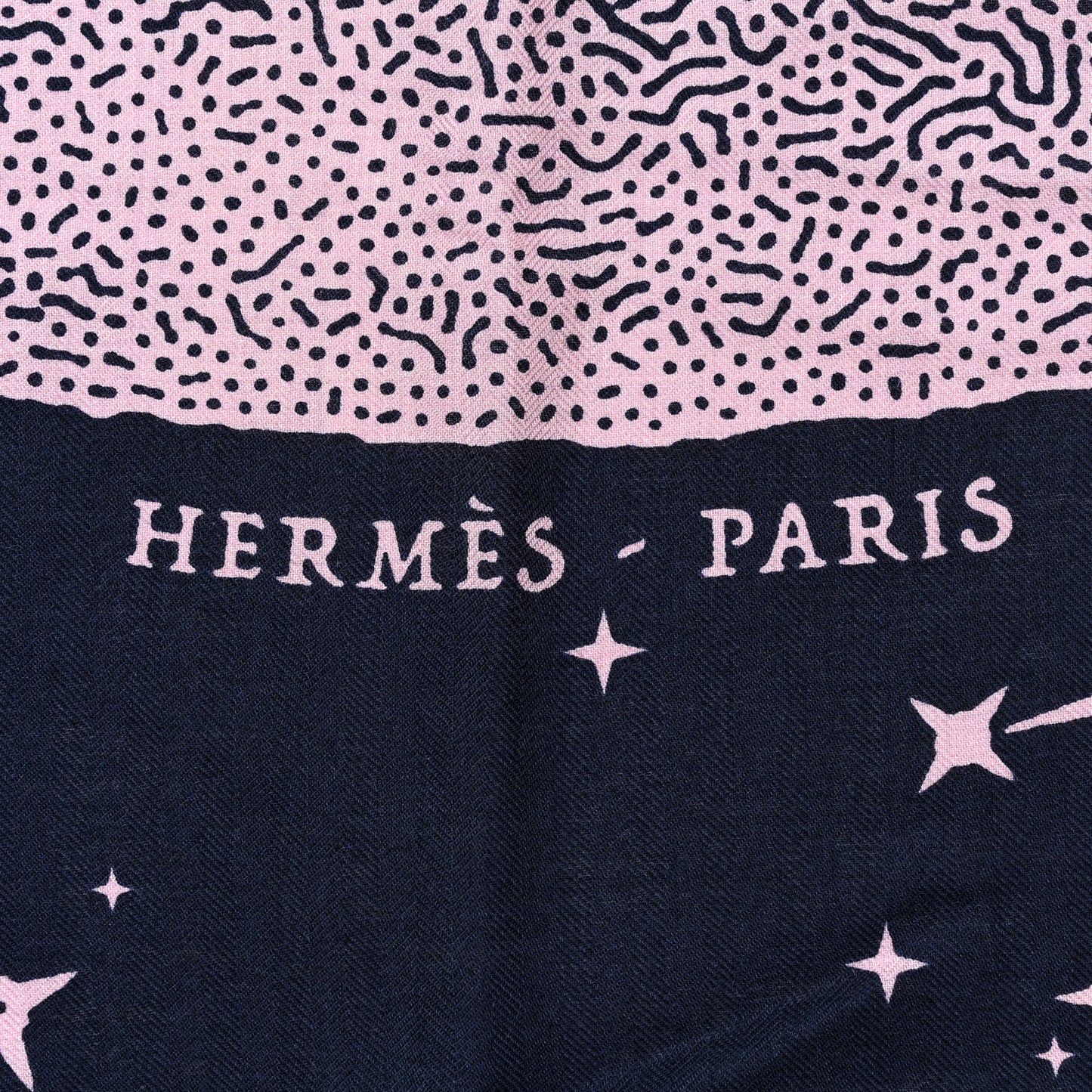 Silk Cashmere Clair De Lune Shawl 140 Marine Vieux Rose