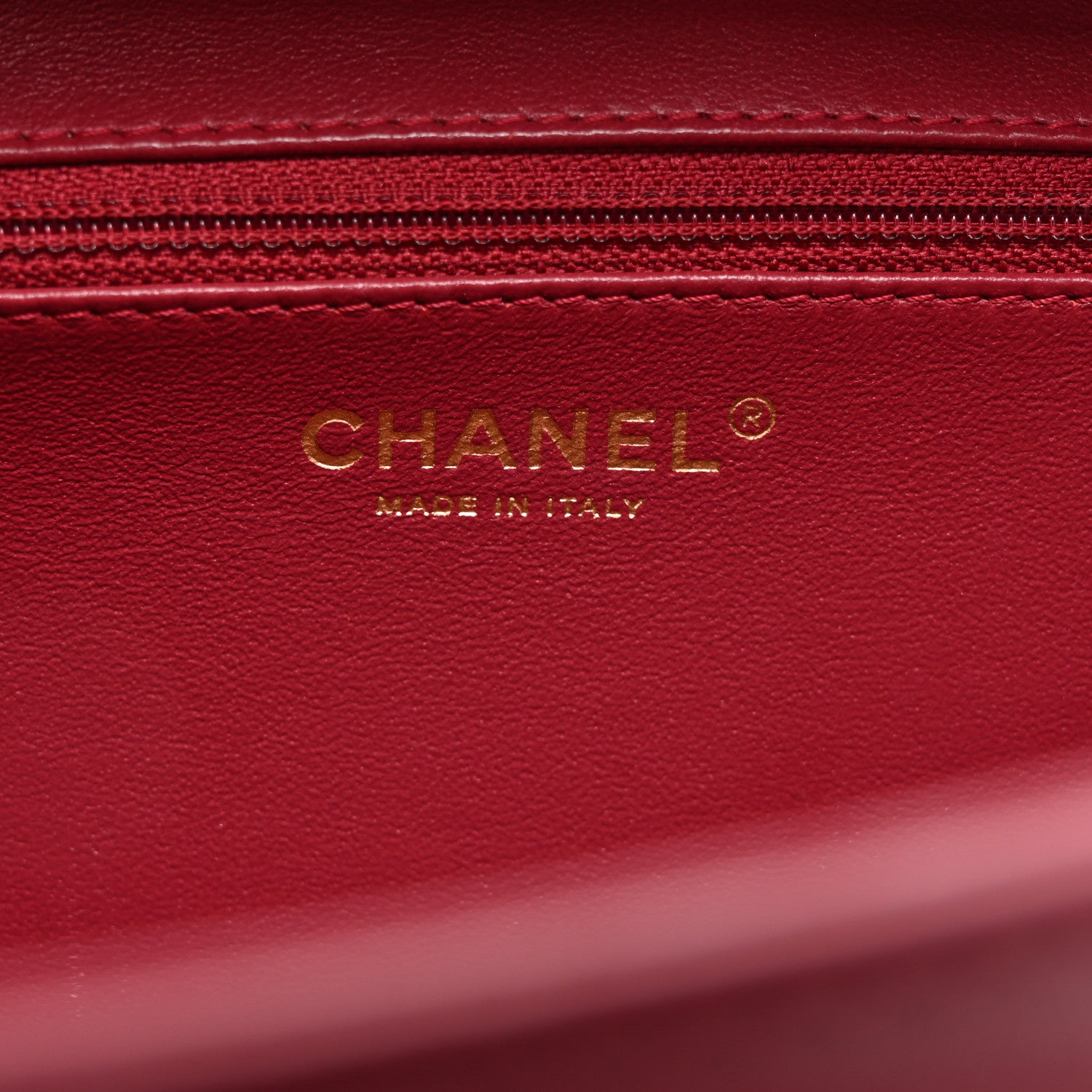 Chanel Caviar Quilted Large CC Filigree Vanity Case Burgundy 6 of 10