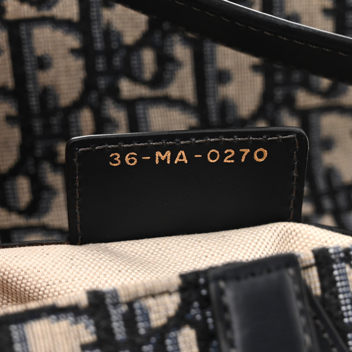 Christian Dior Oblique Saddle Bag Blue 7 of 10