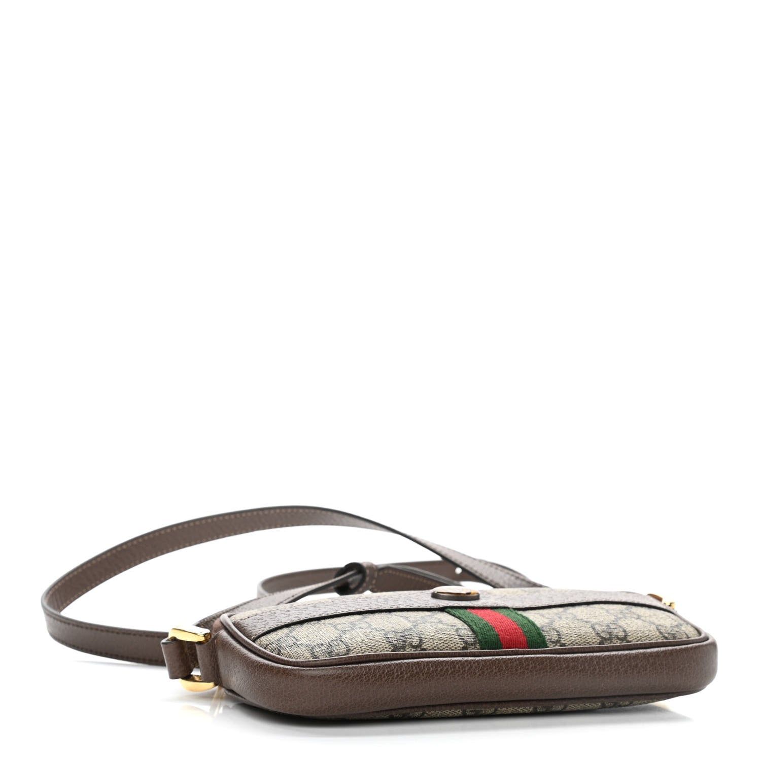 Gucci GG Supreme Monogram Web Mini Ophidia GG Bag Brown 4 of 11