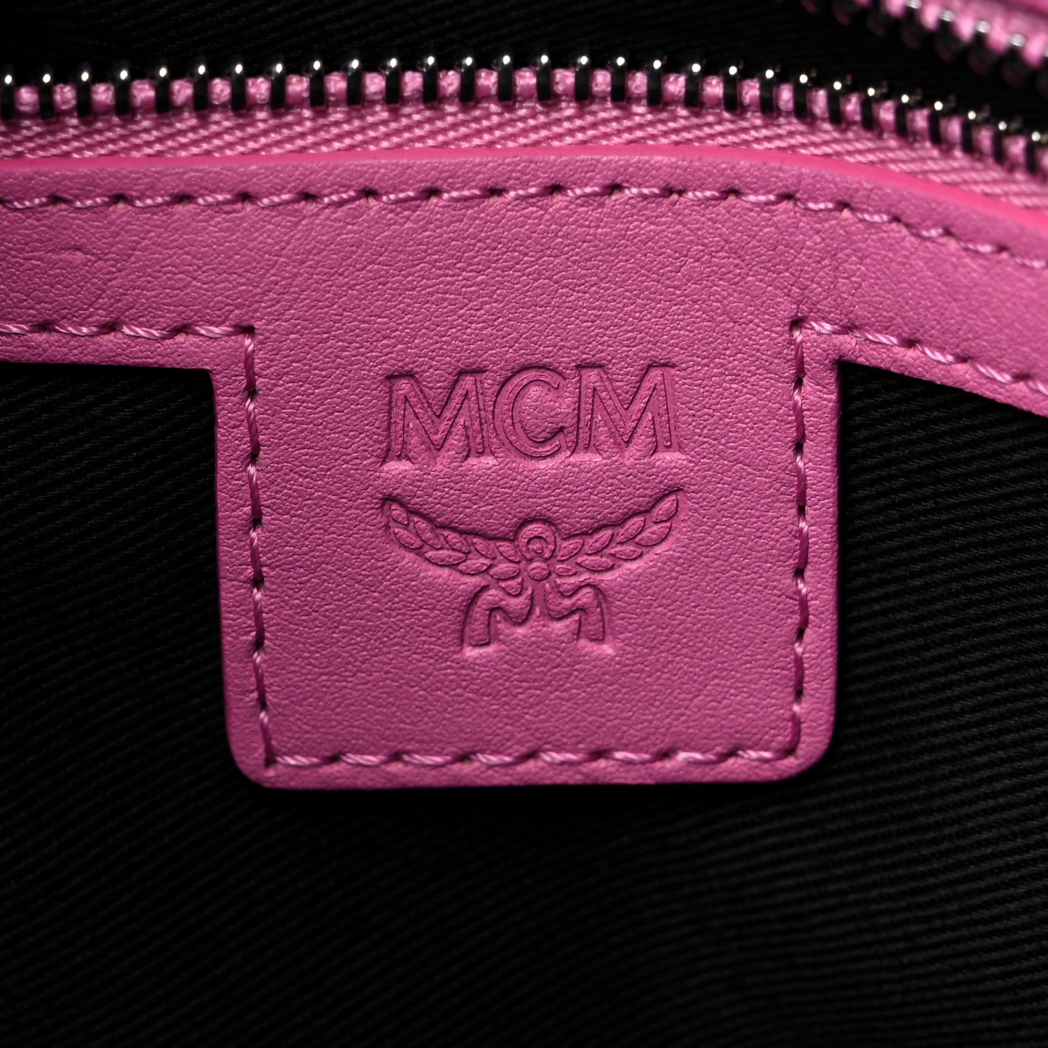 MCM Visetos Essential Boston Bag Pink 6 of 9