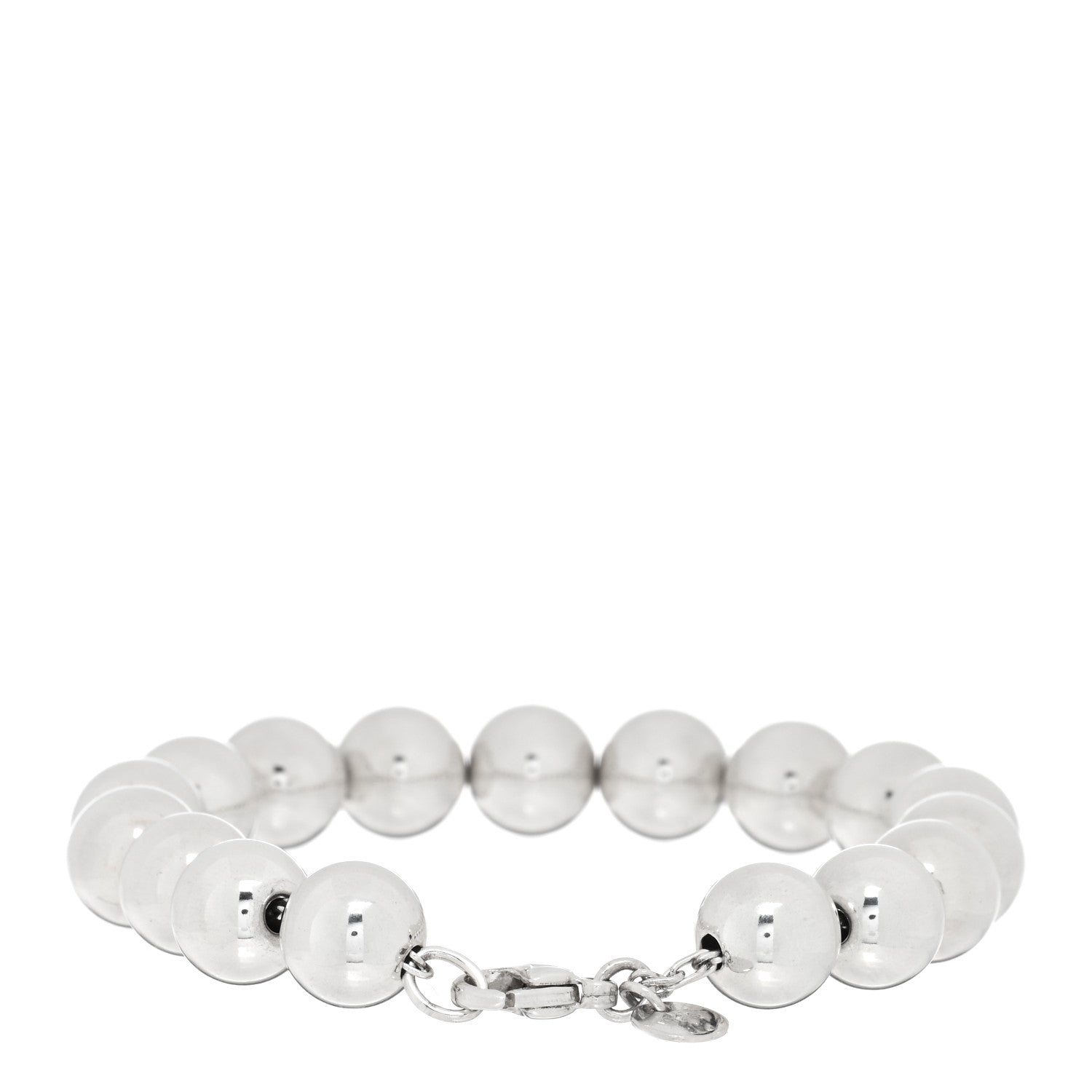 Tiffany Sterling Silver 10mm Hardwear Ball Bracelet 2 of 3