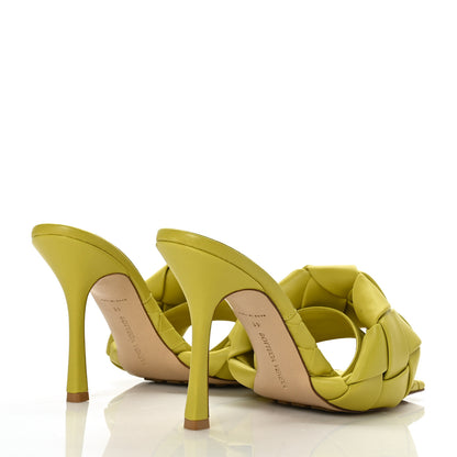 Bottega Veneta Nappa Maxi Intrecciato Lido 90mm Mule Sandals 41 Acid 4 of 9