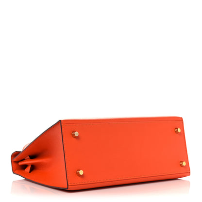Hermes Epsom Kelly Sellier 28 Orange Poppy 4 of 42