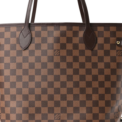 Louis Vuitton Damier Ebene Neo Neverfull MM Rose Ballerine 8 of 10
