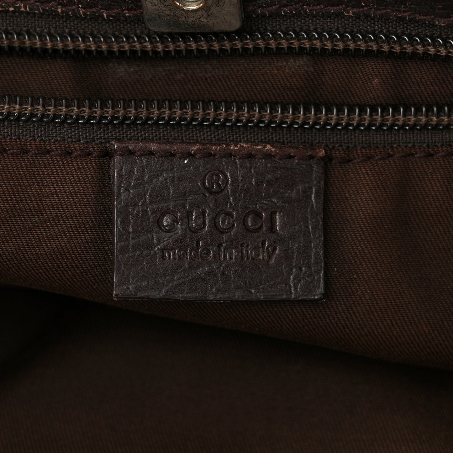 GG Plus Monogram Medium Joy Tote Dark Brown