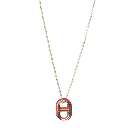 Hermes Swift O'Maillon Pendant Necklace Rose Mexico 1 of 6