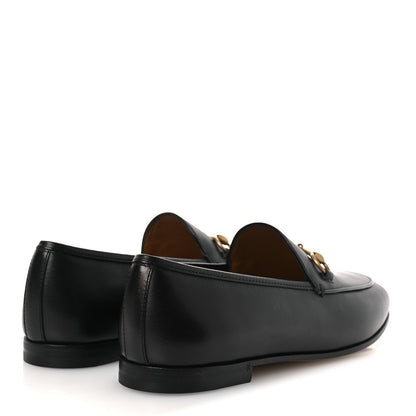 Gucci Betis Glamour Calfskin Womens Jordaan Loafers 38 Black 5 of 12