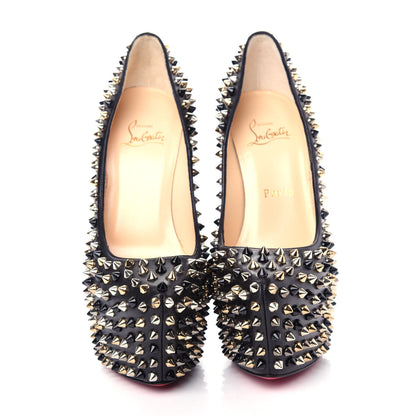 Christian Louboutin Nappa Daffodile Spikes 160 Pumps 37 Black 5 of 9