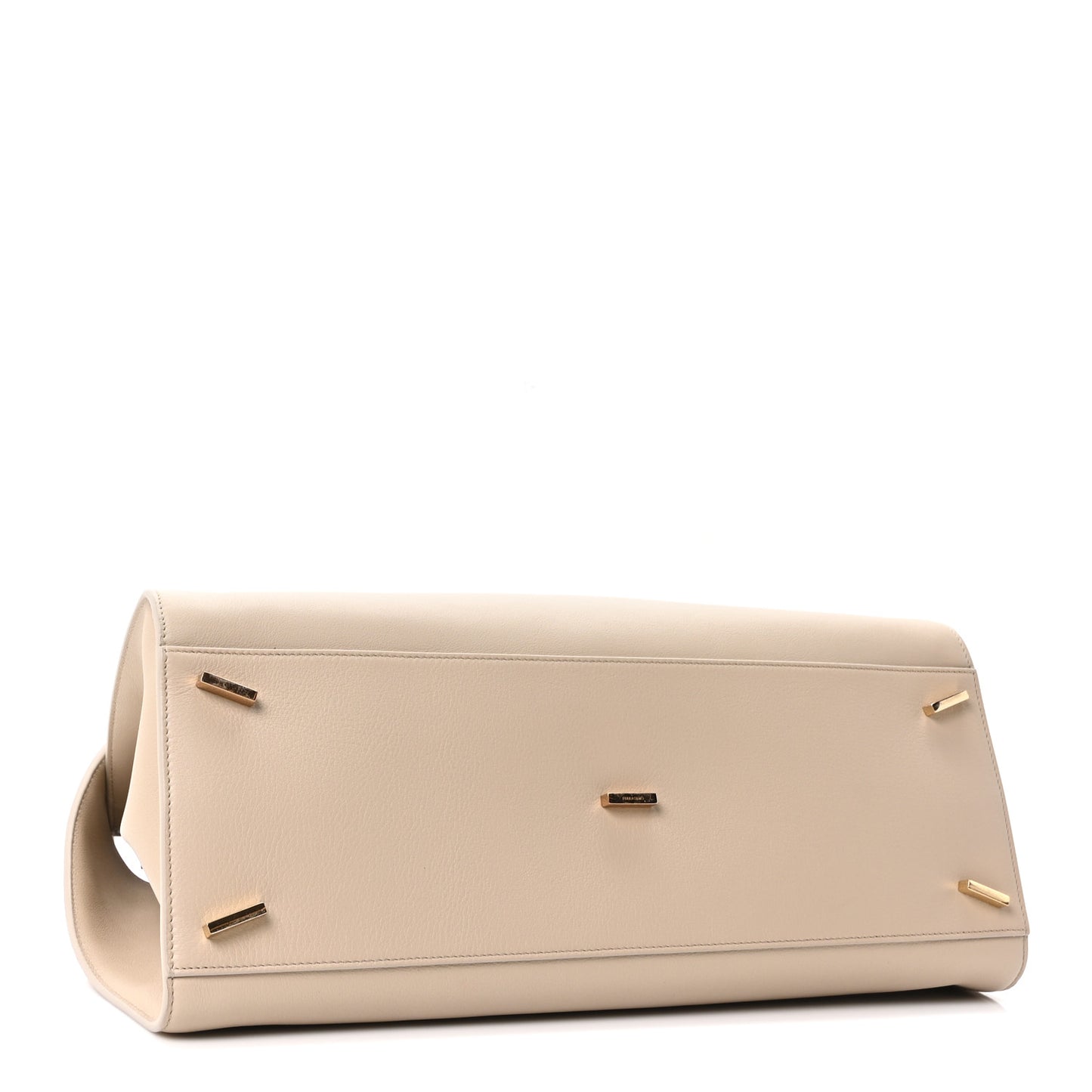 Calfskin Medium Hug Bag Stone Burnt Orcher