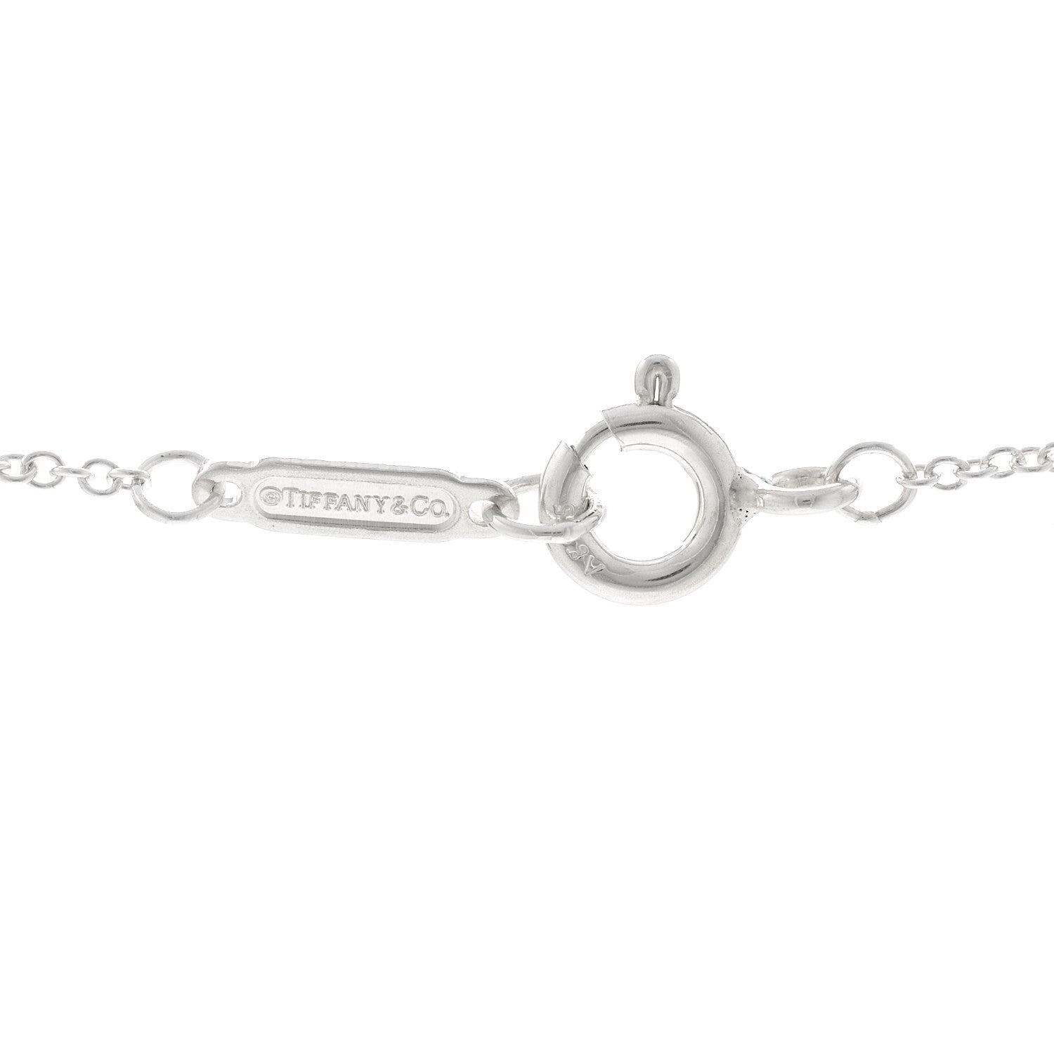 Tiffany Sterling Silver Enamel Return to Tiffany Double Heart Tag Pendant Necklace Pink 5 of 5