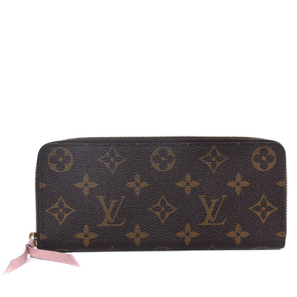 Louis Vuitton Monogram Clemence Wallet Rose Ballerine 1 of 7