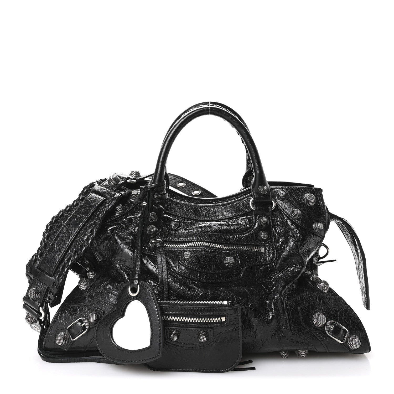 Balenciaga Agneau Arena Neo Cagole City Handbag Black 3 of 11