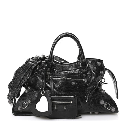 Balenciaga Agneau Arena Neo Cagole City Handbag Black 3 of 11