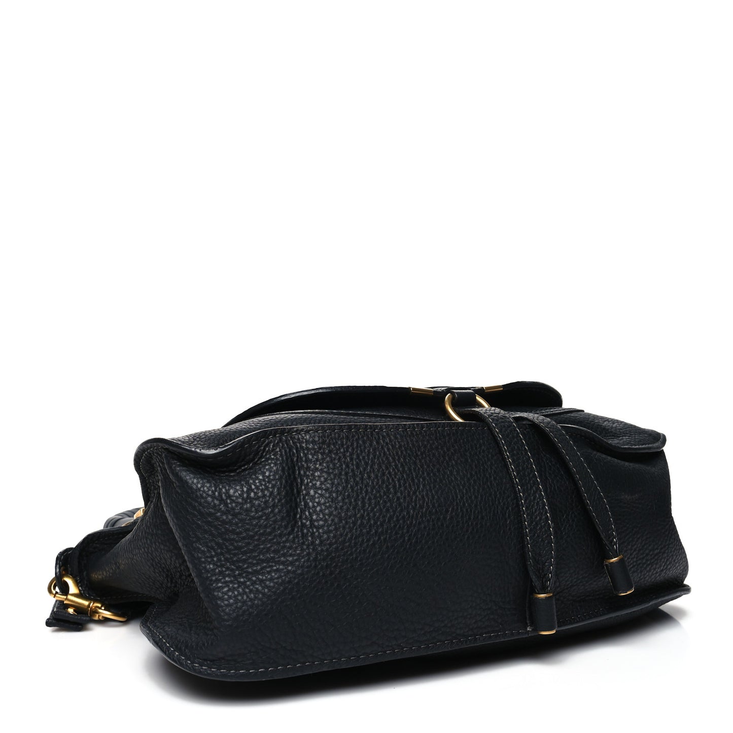 Calfskin Medium Marcie Satchel Black