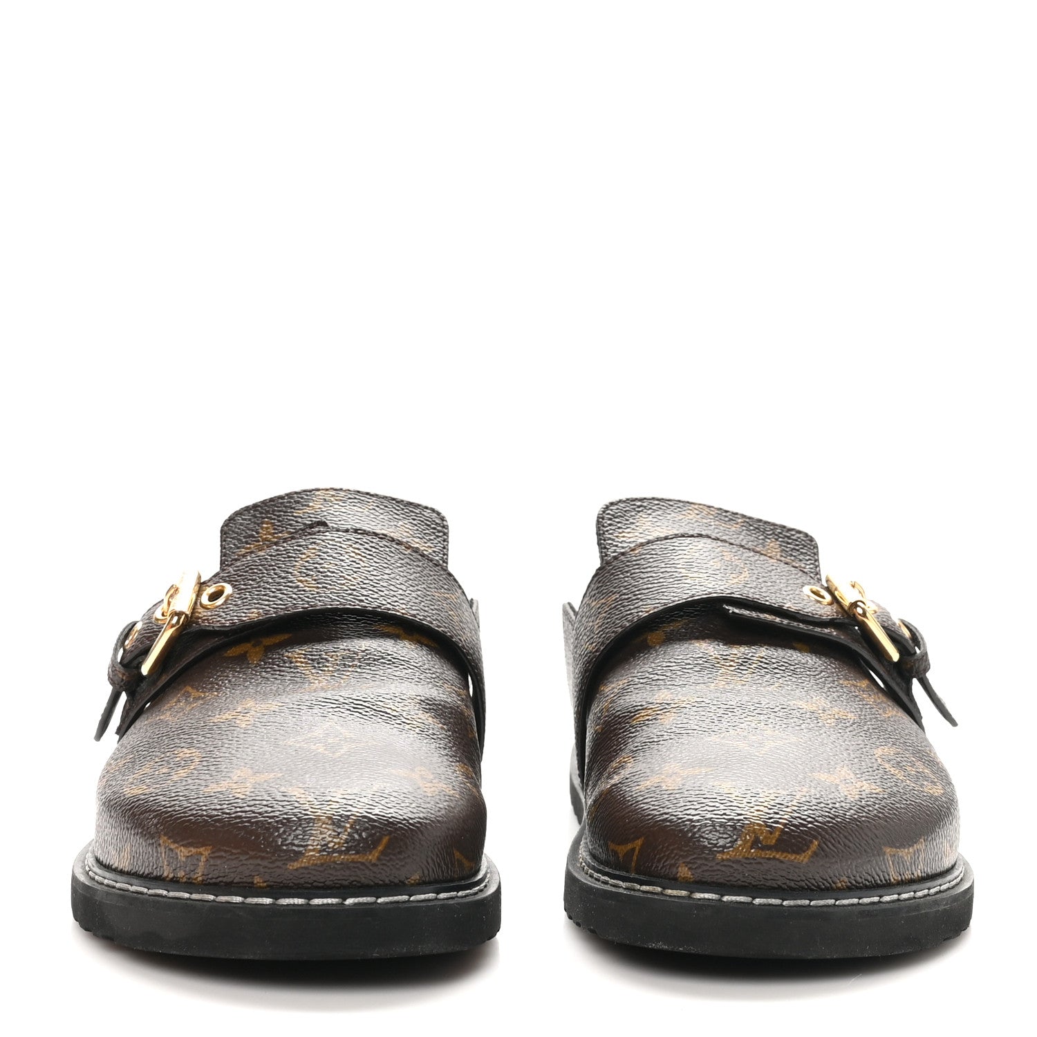 Louis Vuitton Patent Monogram Womens Cosy Flat Comfort Clog Mules 38 Brown 3 of 9