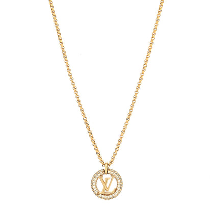 Louis Vuitton Metal Crystal Louise By Night Necklace 1 of 5