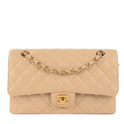 Chanel Caviar Quilted Medium Double Flap Beige Clair 1 of 8